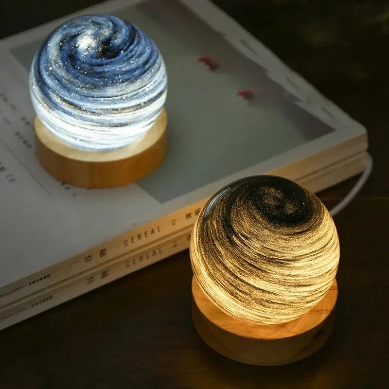 Bluejw Crystal Ball Night Light - Star Lamp Sunset Rainbow Projector, Planet Night Lights for Bedroom Bedside, Birthday Gifts - Image 3
